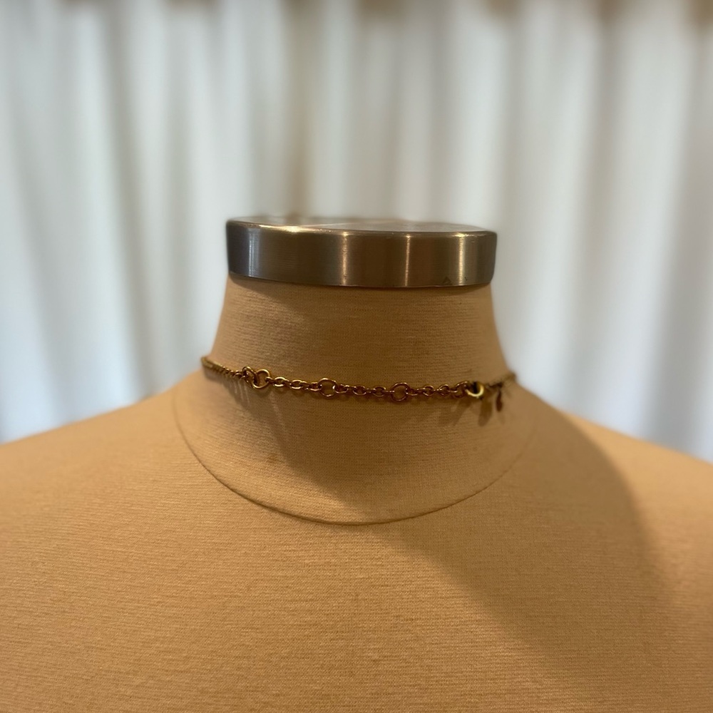 J. Crew Mint/Pink Rhinestone Statement Necklace - image 5